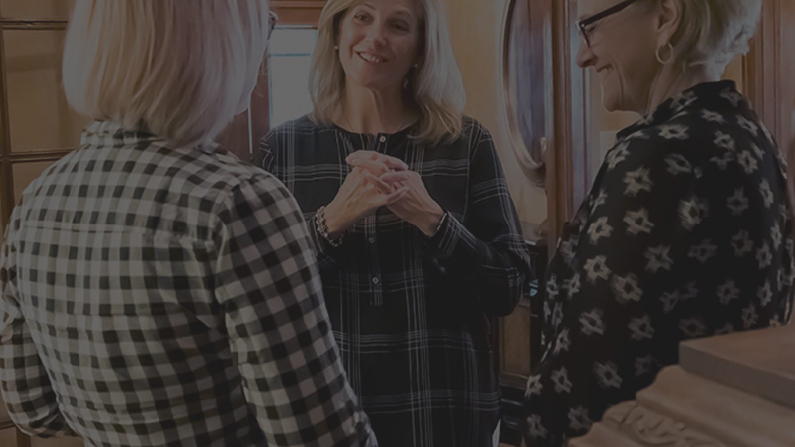 3 women talking