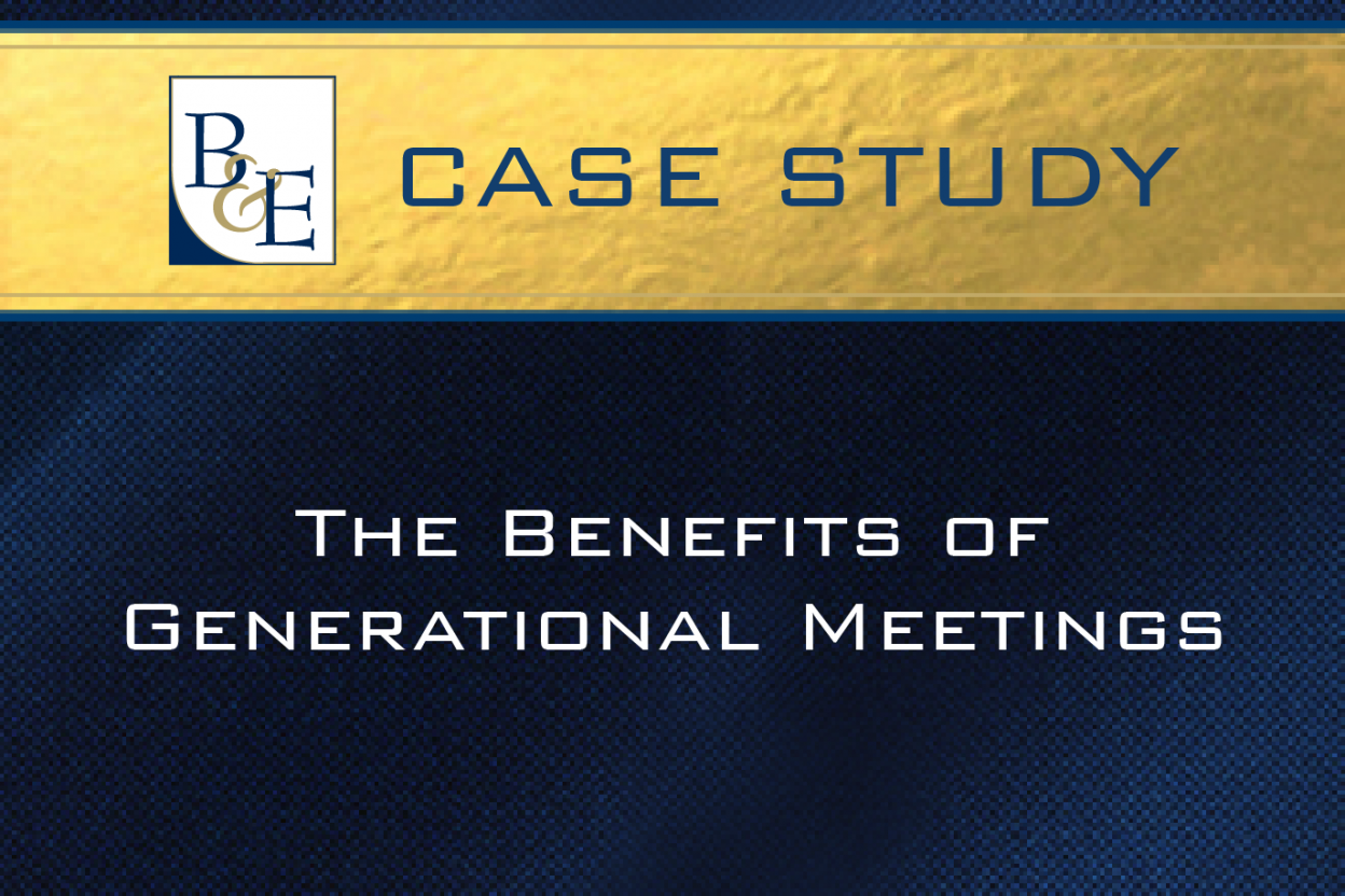 Case Study - The Benefits of Generational Meetings